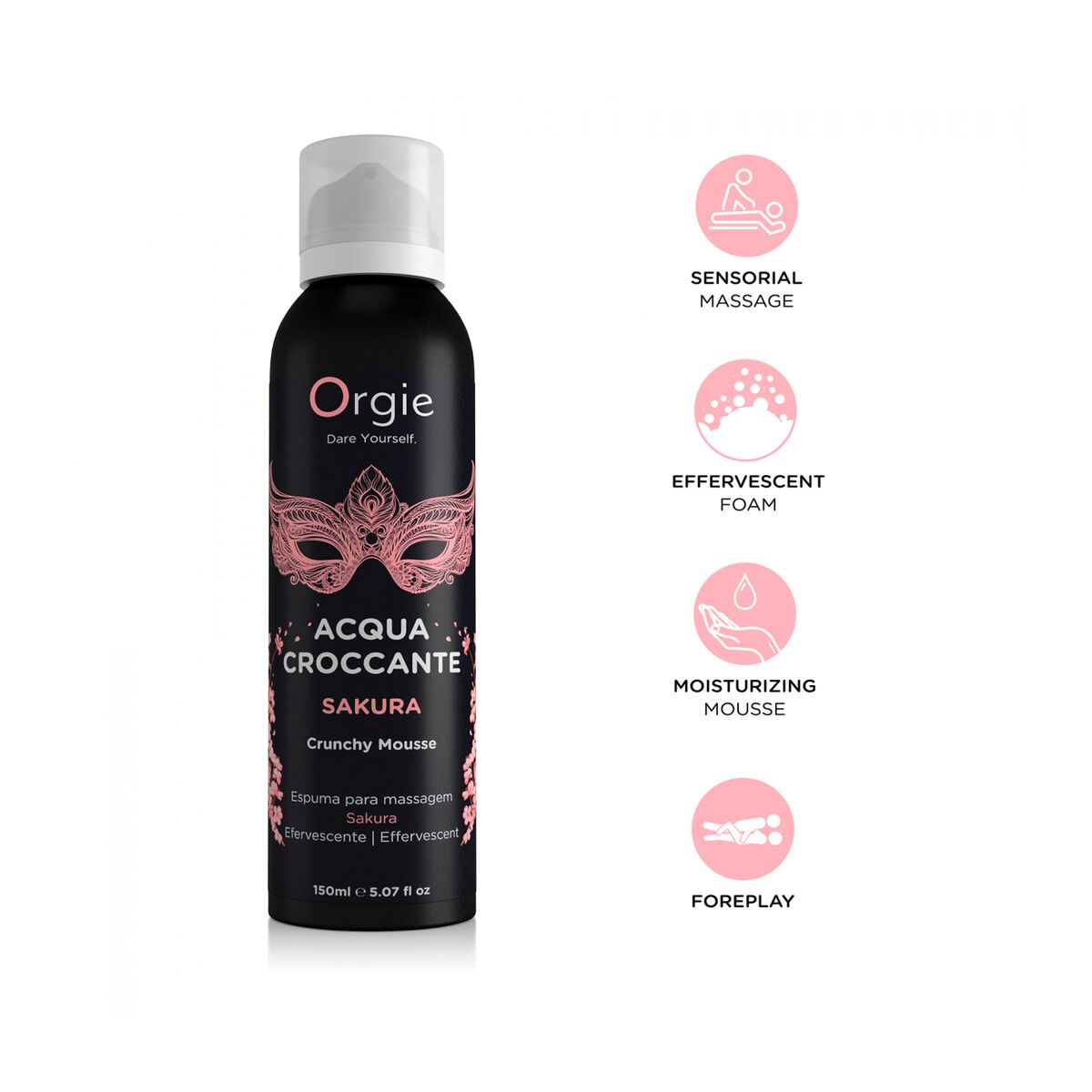 Erotisk massageolie Orgie Sakura 100 ml Floral